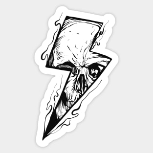 Skull Bolt Sticker